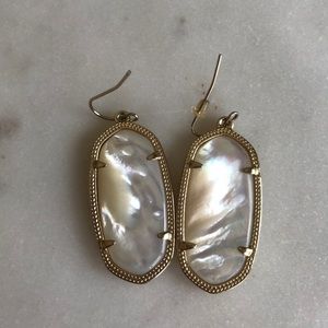 Kendra Scott Elle Earrings-Ivory Pearl